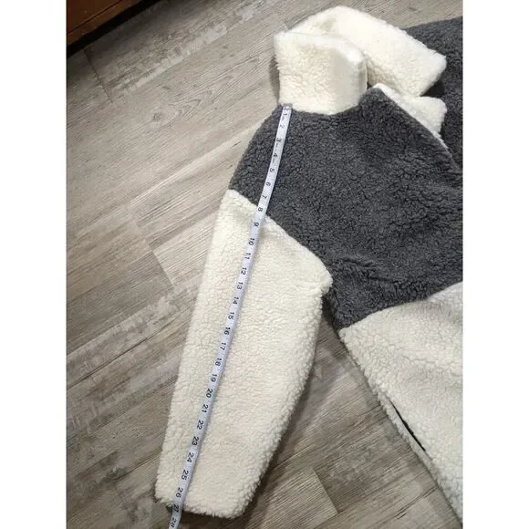 NWOT 100% Natural Sheep WOOL MEDIUM WEIGHT HK brand teddy bear coat. - Picture 6 of 16